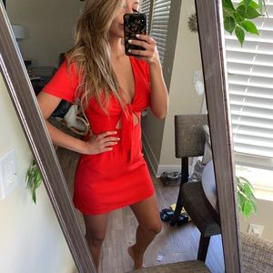 Dress red urban outfitters